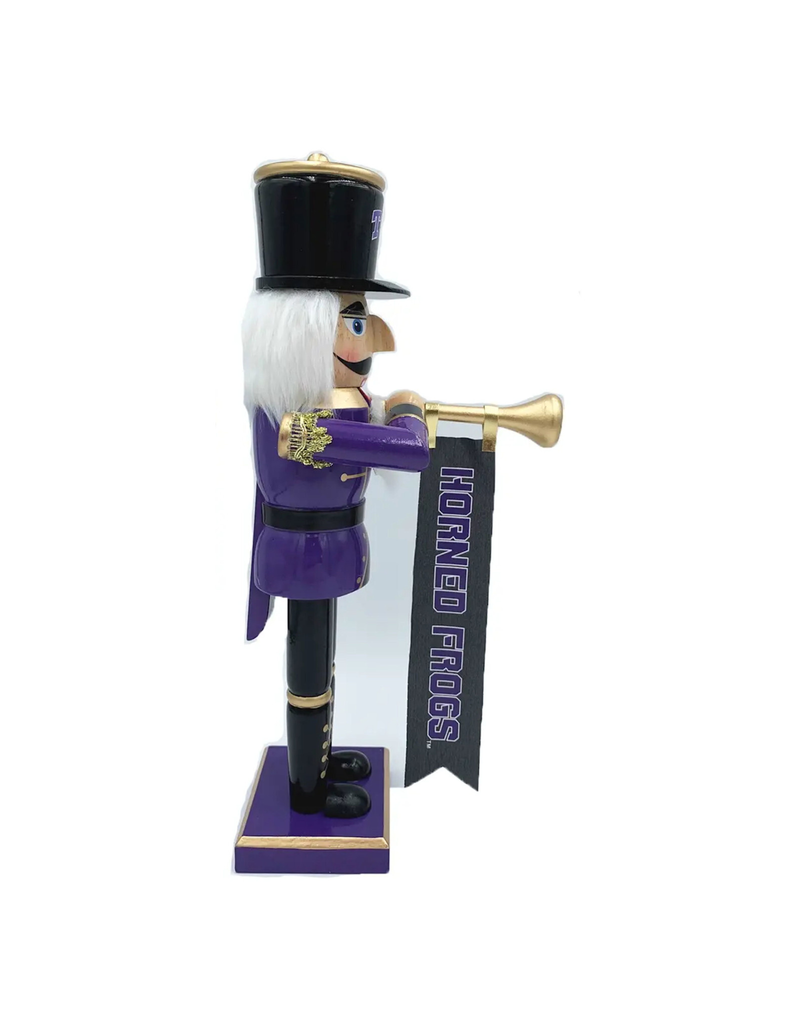 Santa's Workshop 14" TCU Horned Frogs Bugler Nutcracker