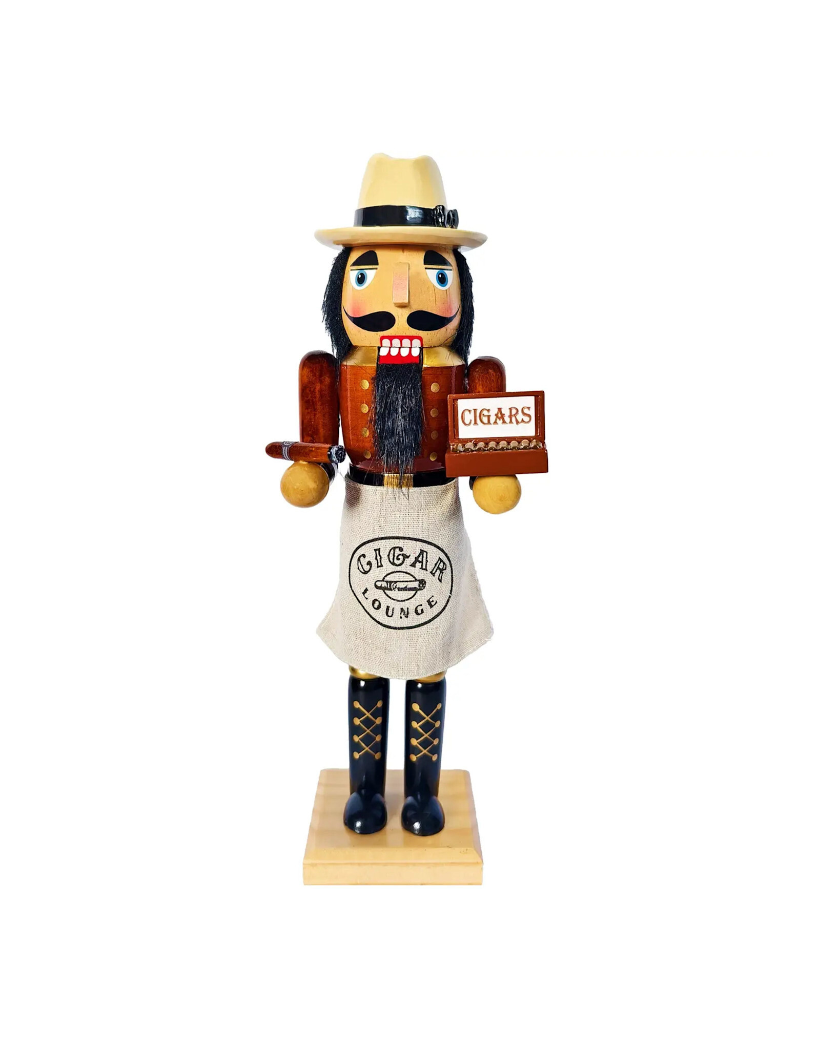 Santa's Workshop 14" Cigar Aficionado Nutcracker