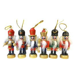 Santa's Workshop 3.25" Nutcracker Ornaments, Set of 6