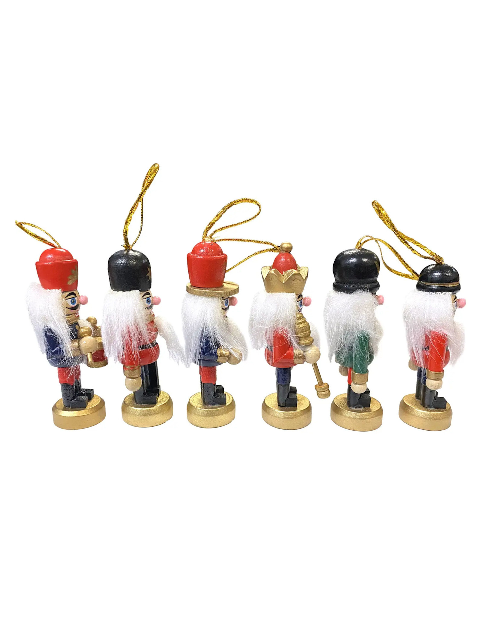 Santa's Workshop 3.25" Nutcracker Ornaments, Set of 6