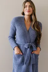 Saranoni Waffle Knit Robe Oxford