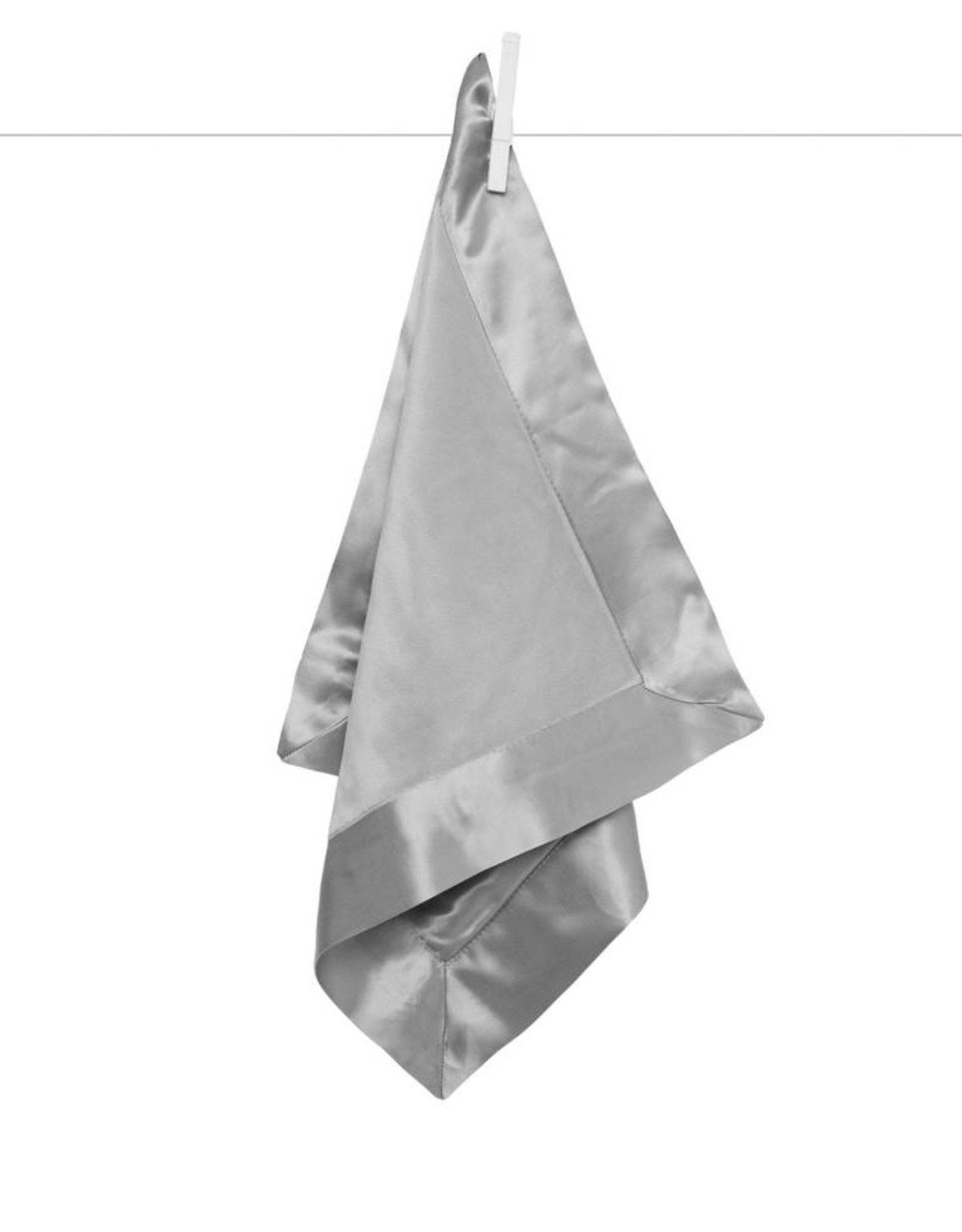 Little Giraffe Velvet Satin Blanky Silver xx