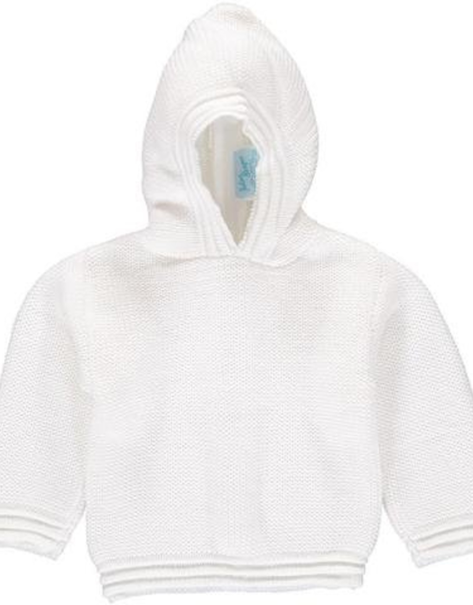 Carriage Boutique Acrylic White White  Hooded Sweater