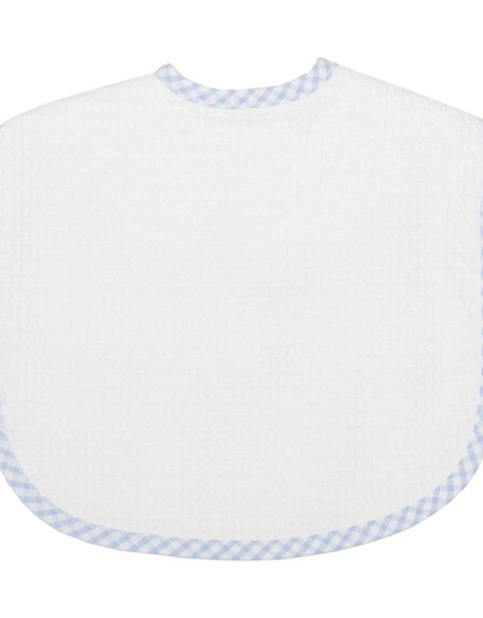 Three Marthas Bib Toddler Blue Stripe Seersucker xx