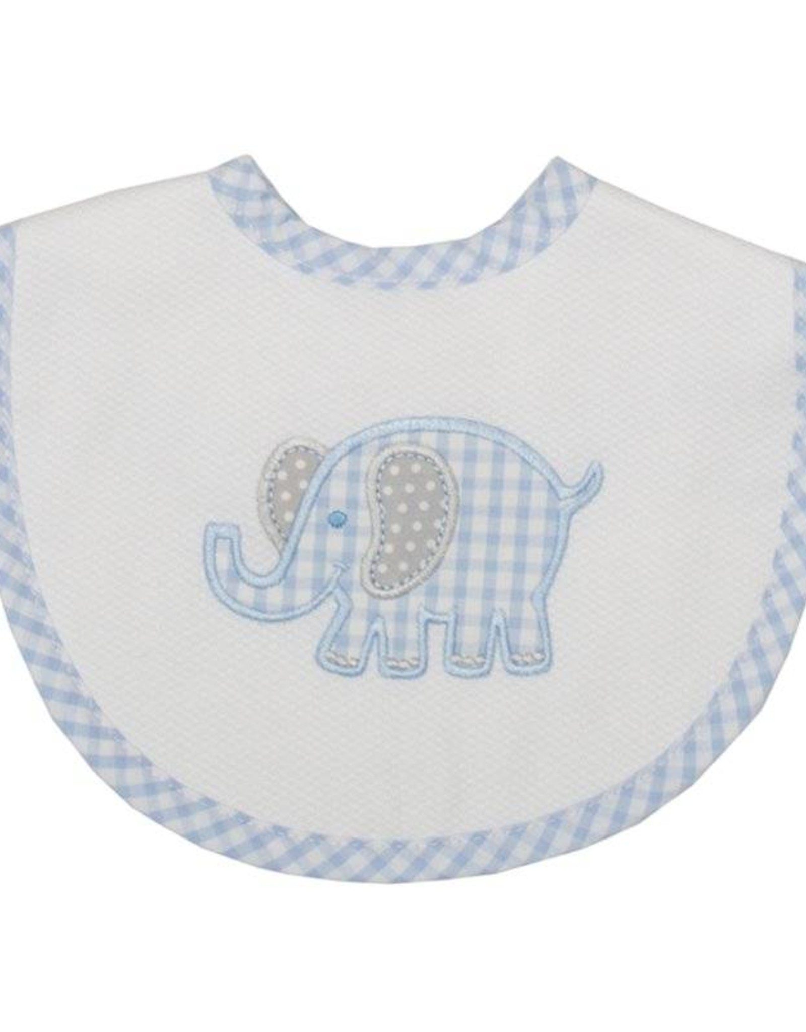Three Marthas Basic Bib Blue Elephant