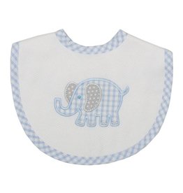 Three Marthas Medium Bib Blue Elephant