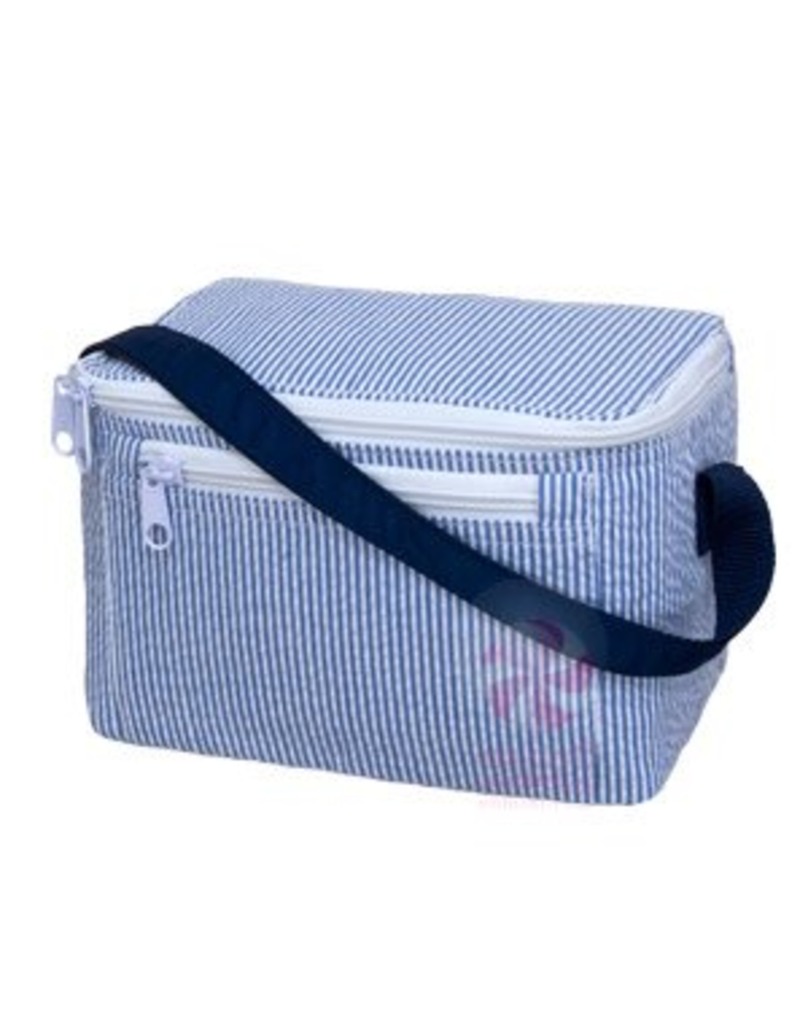 Lunch Box Navy Seersucker The Initial Choice