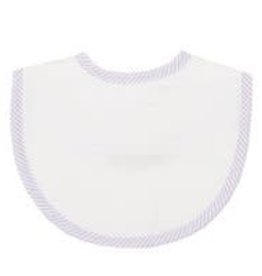 Three Marthas Basic Bib Lilac Stripe