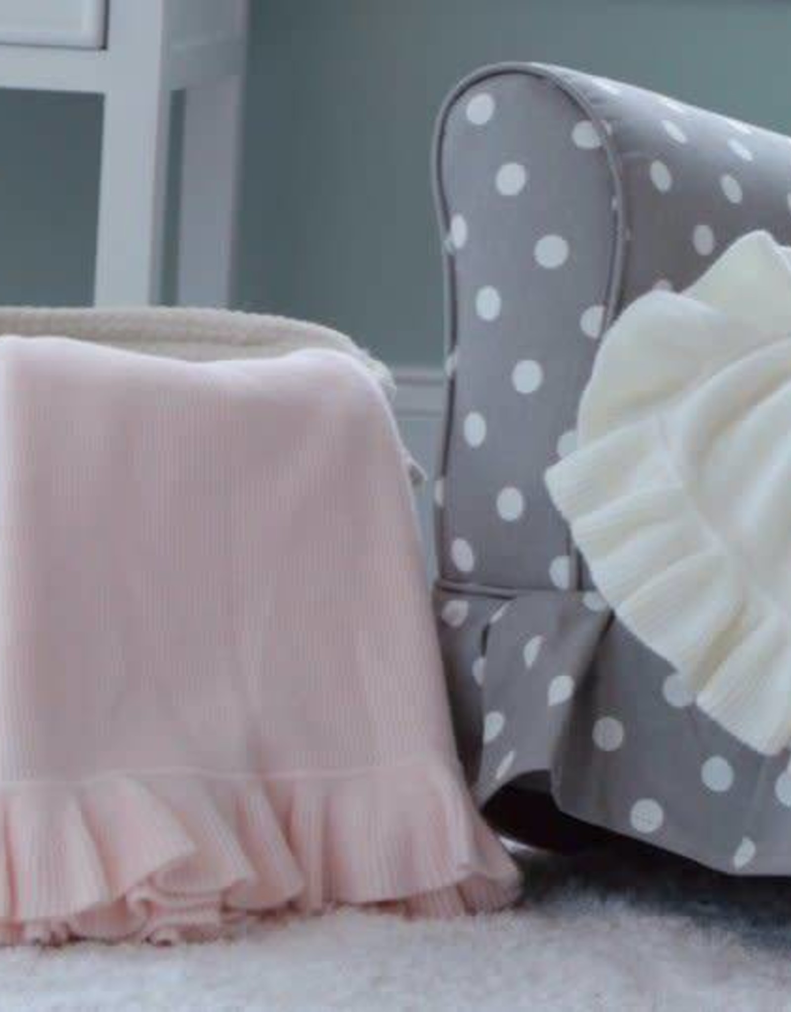 A Soft Idea Pink Ruffle Baby Blanket