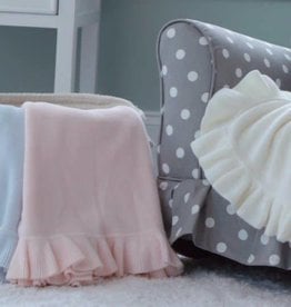 A Soft Idea Pink Ruffle Baby Blanket