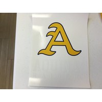 "A" Car Decal