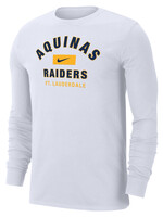 Nike Men's Dri-Fit White LS Tee 24-25