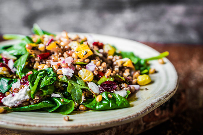 Time For Veggie Wheat-Berry Salad!