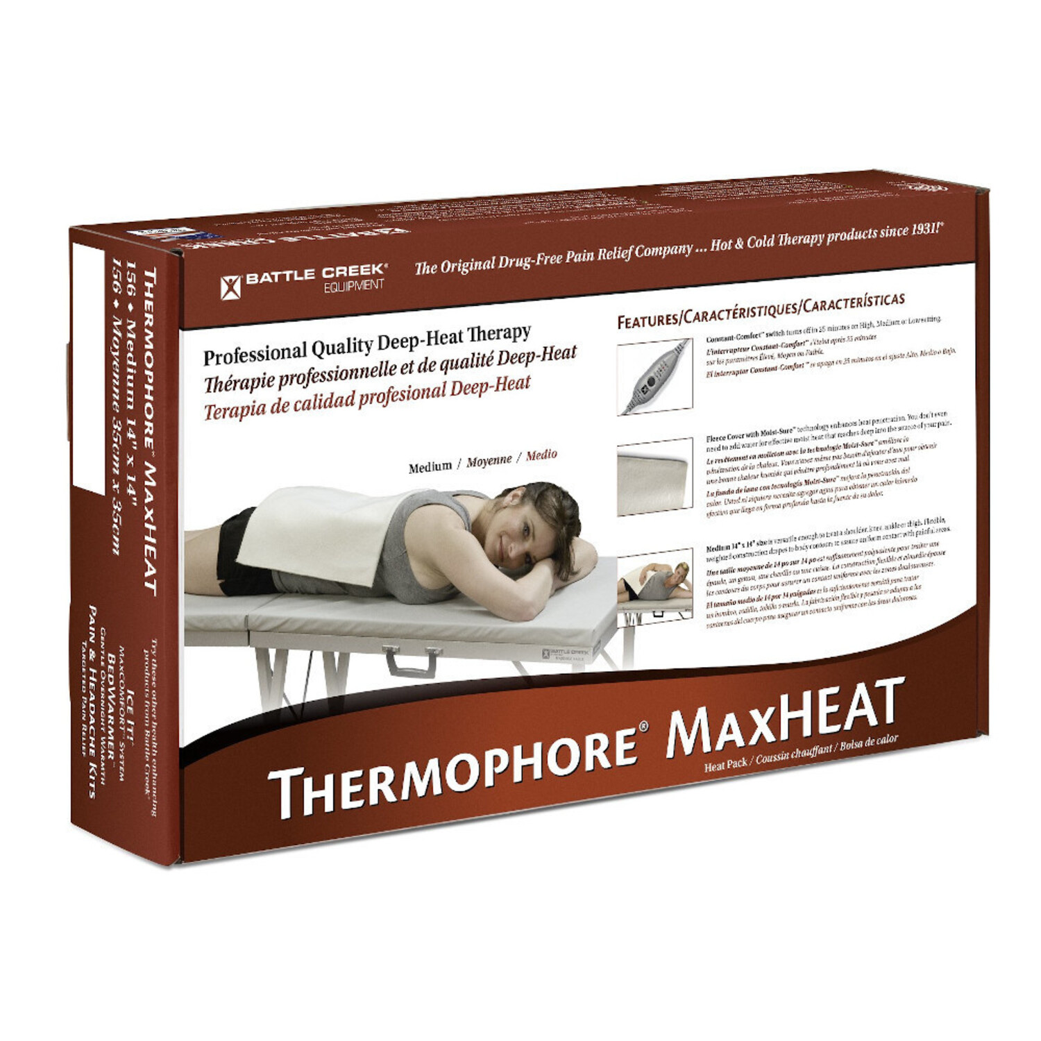 THERMOPHORE MaxHeat 14X14 - Atlantic Healthcare Products