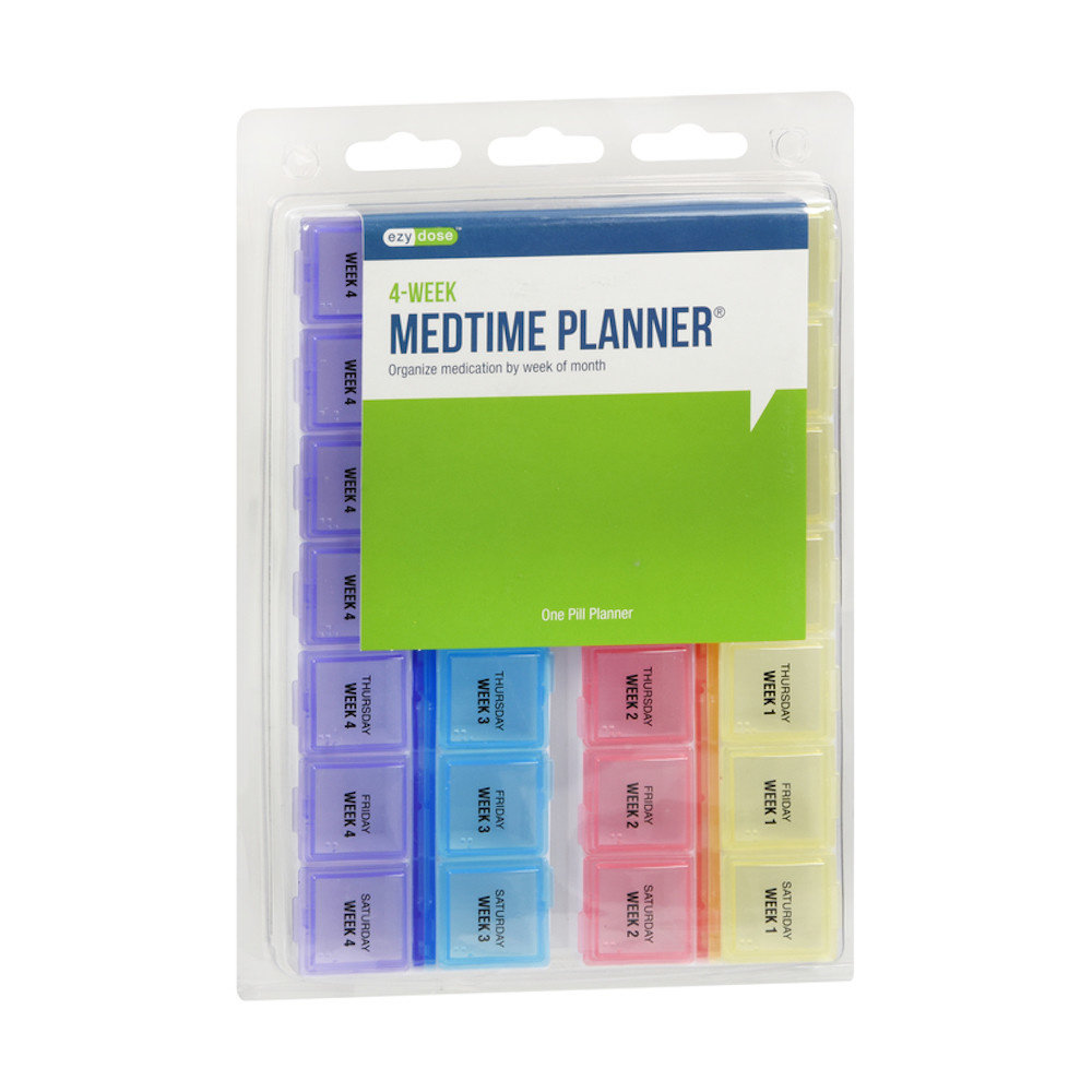 Pill Dispenser Monthly Med time planner Atlantic Healthcare Products