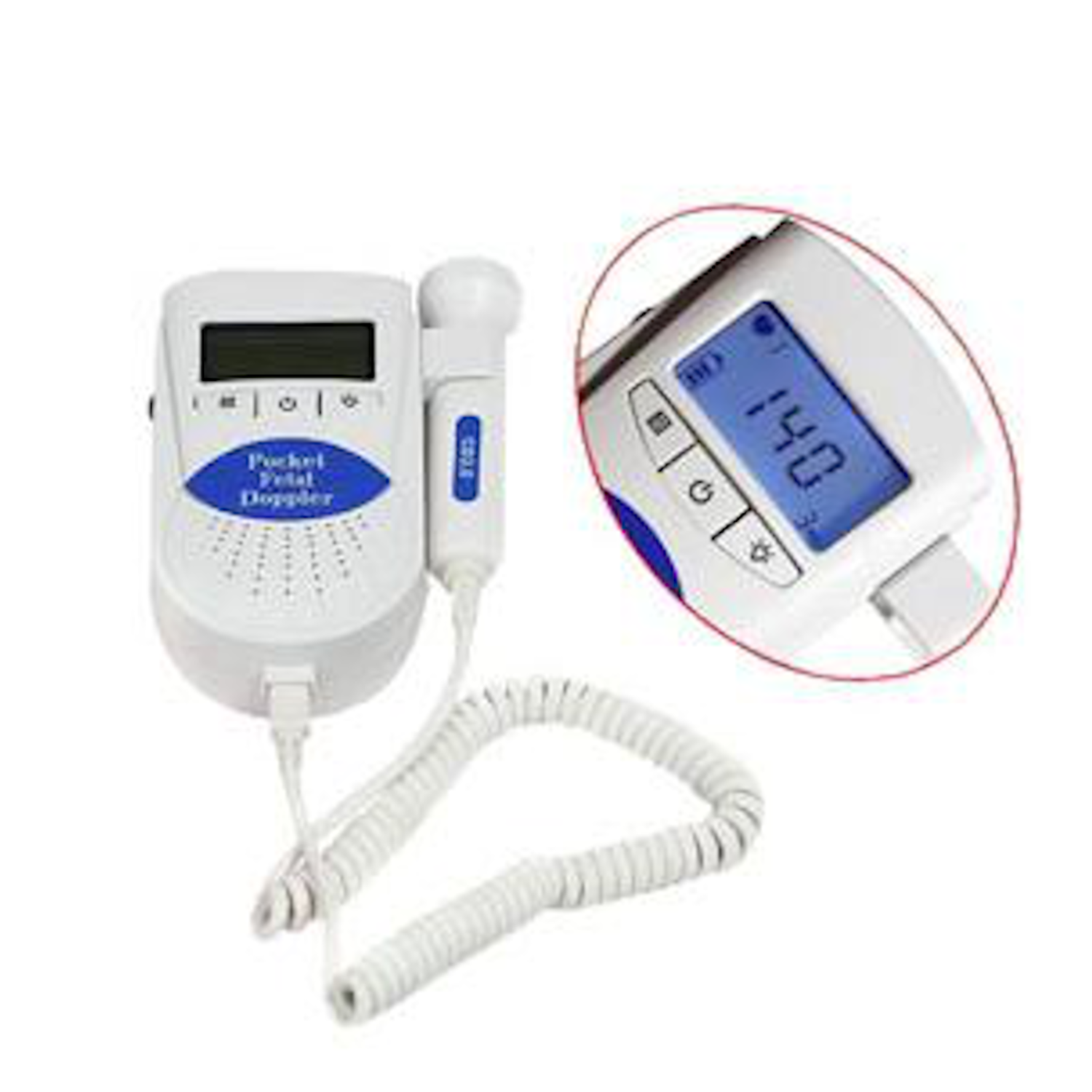 Portable Fetal Doppler with speaker Handheld - Atlantic Healthcare Products