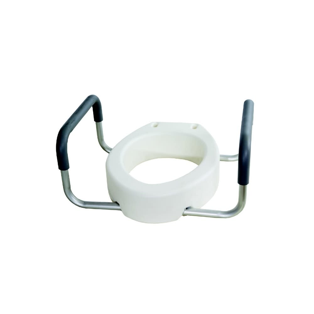 Flamingo Care Products Toilet Riser Elongated with Arm Bolt
