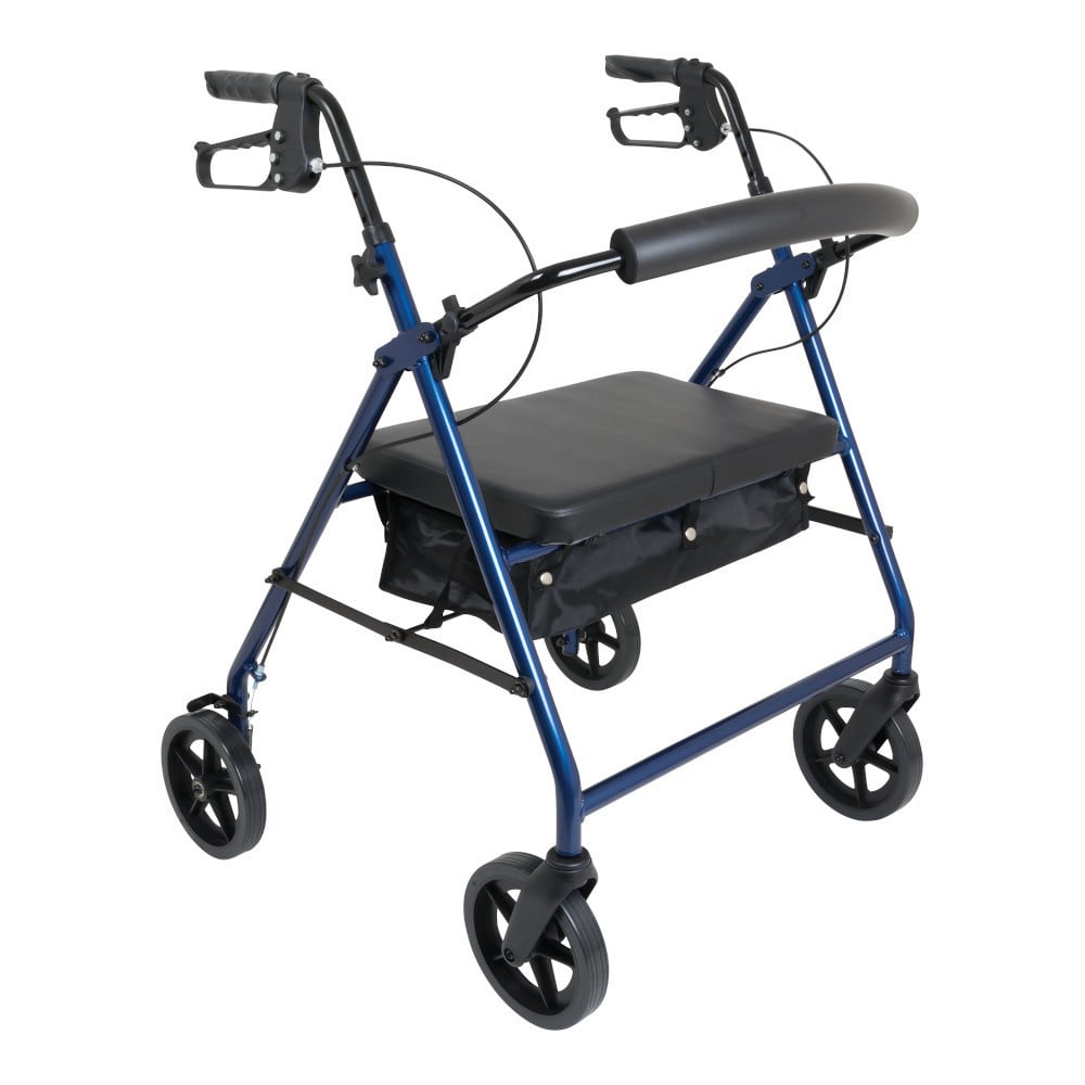 4 Wheel Walker Bariatric - Blue - Atlantic Healthcare Products