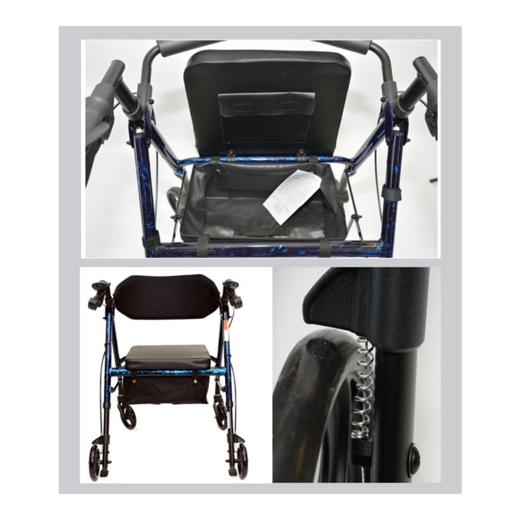 4 Wheel Walker 6" Blue Universal product image #2