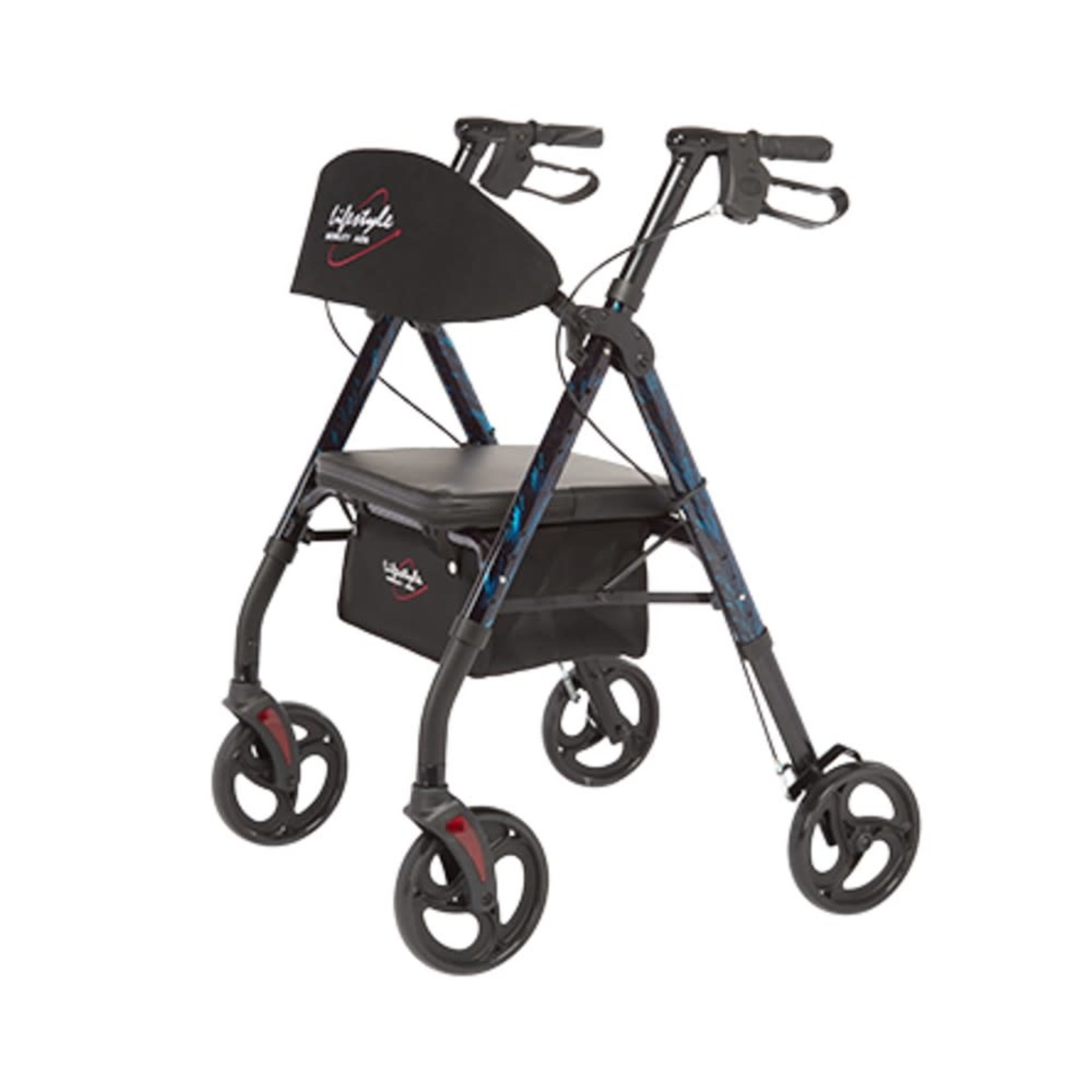 4 Wheel Walker 8'' Blue Universal