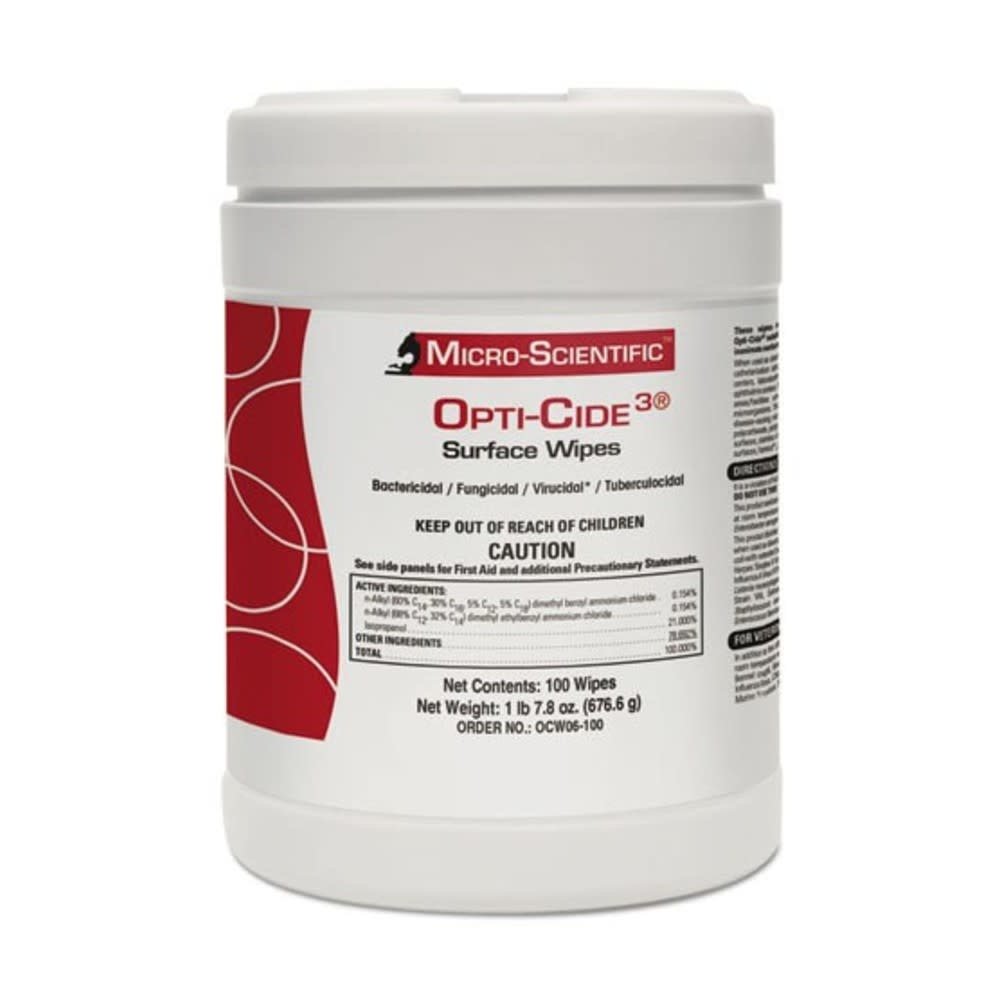 Disinfectant Wipes OPTICIDE 3 Atlantic Healthcare Products