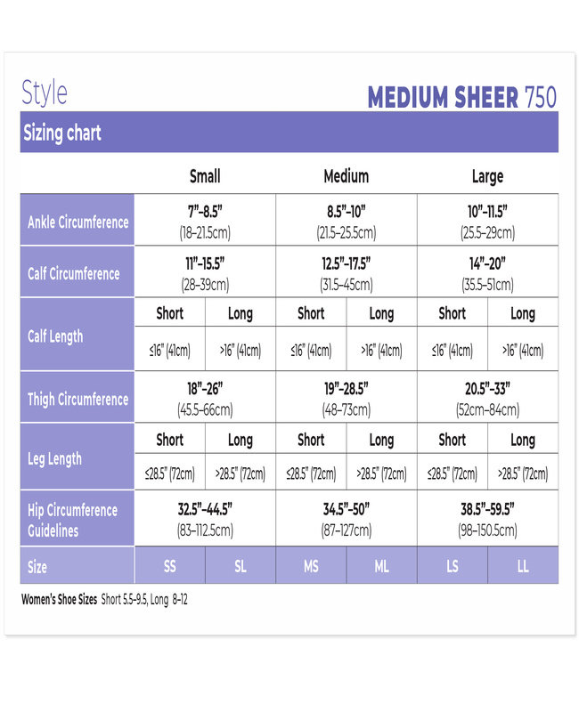 SIGVARIS Women's Style Medium Sheer Calf 20-30mmHg