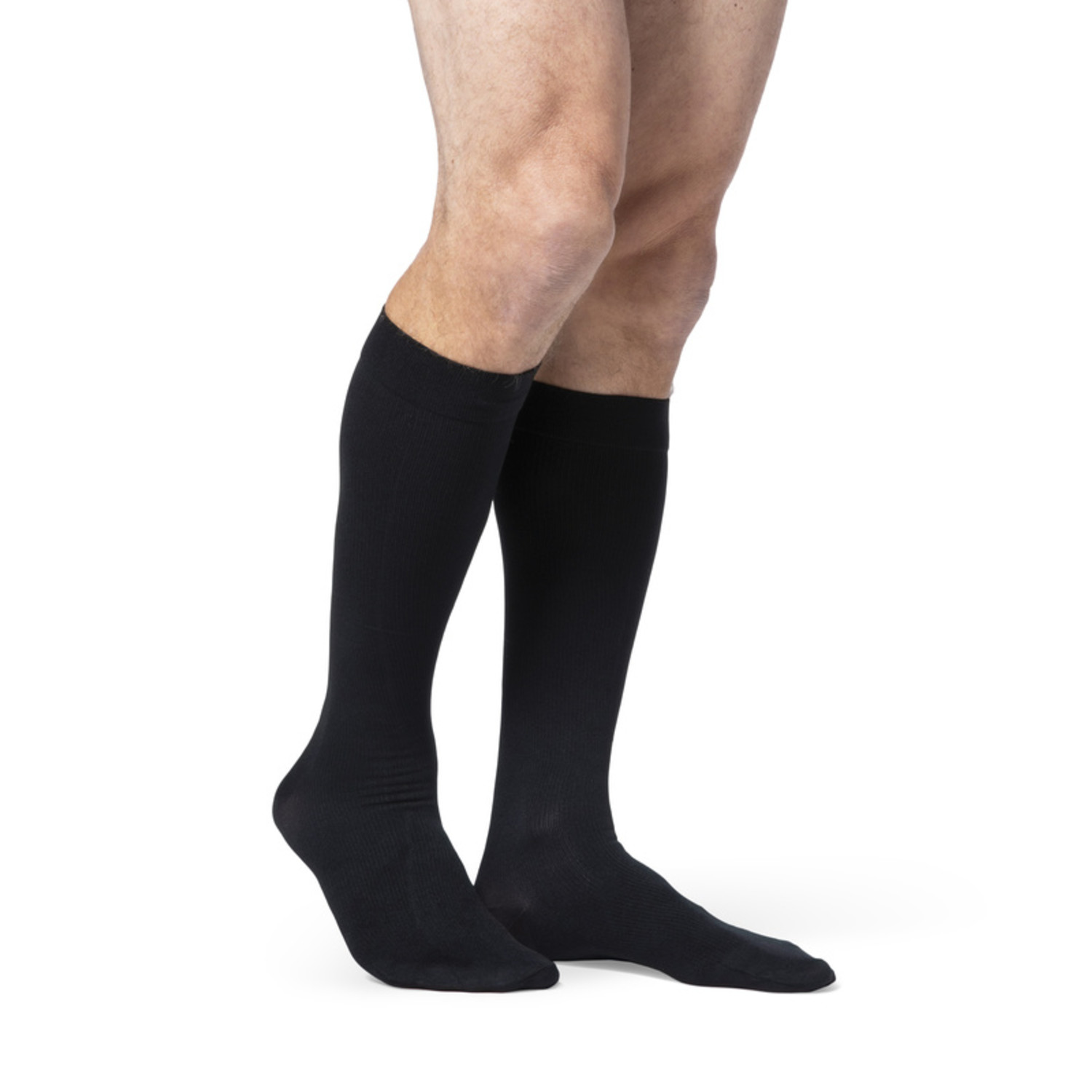 Sigvaris Dynaven Men's 20-30mmHg Knee High Compression Stockings (Special Order Only) X-Large - Short / Black