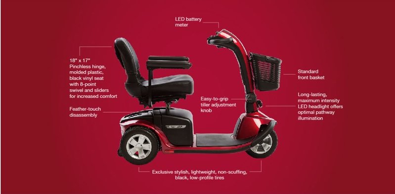 Pride Victory 10 3-Wheel Scooters