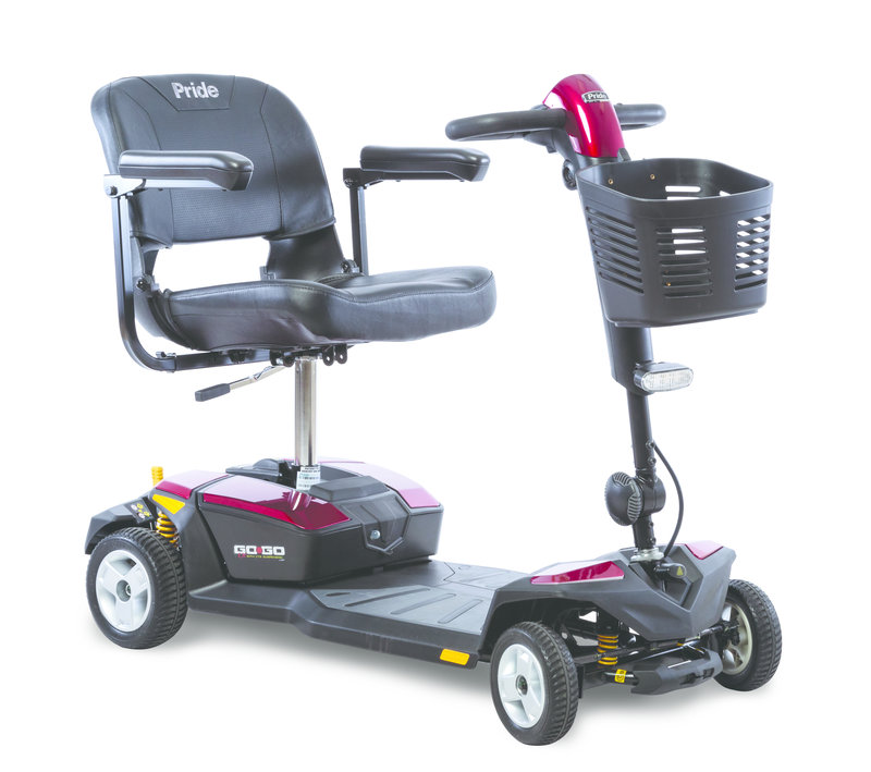 Pride Go-Go LX with CTS Suspension 4-Wheel Scooters 12AH Battery