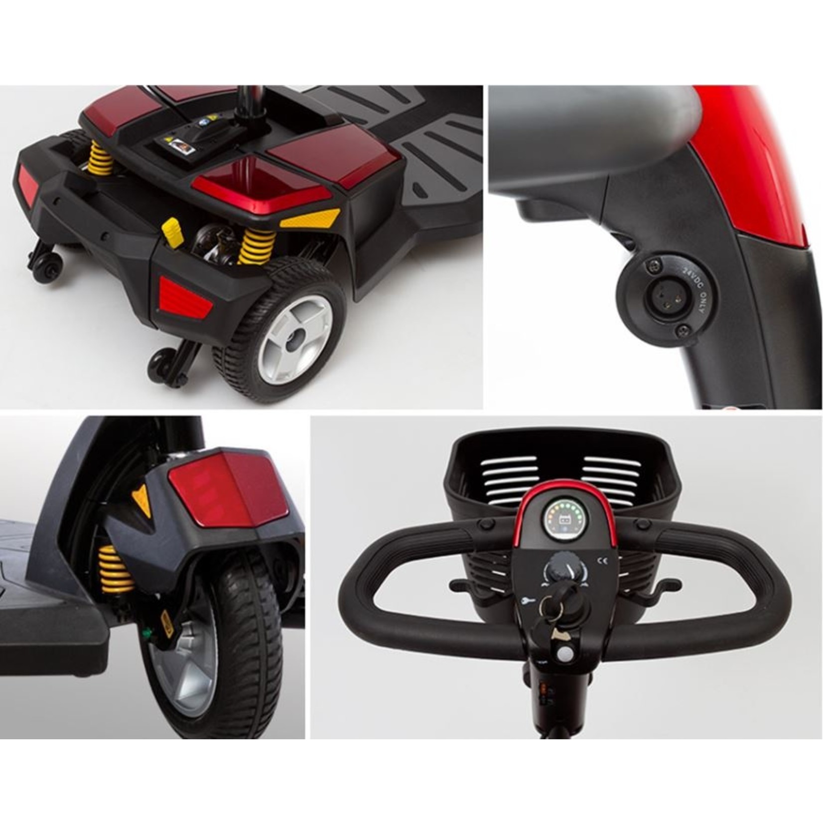 Pride Go-Go LX with CTS Suspension 3-Wheel Scooters 12AH Battery