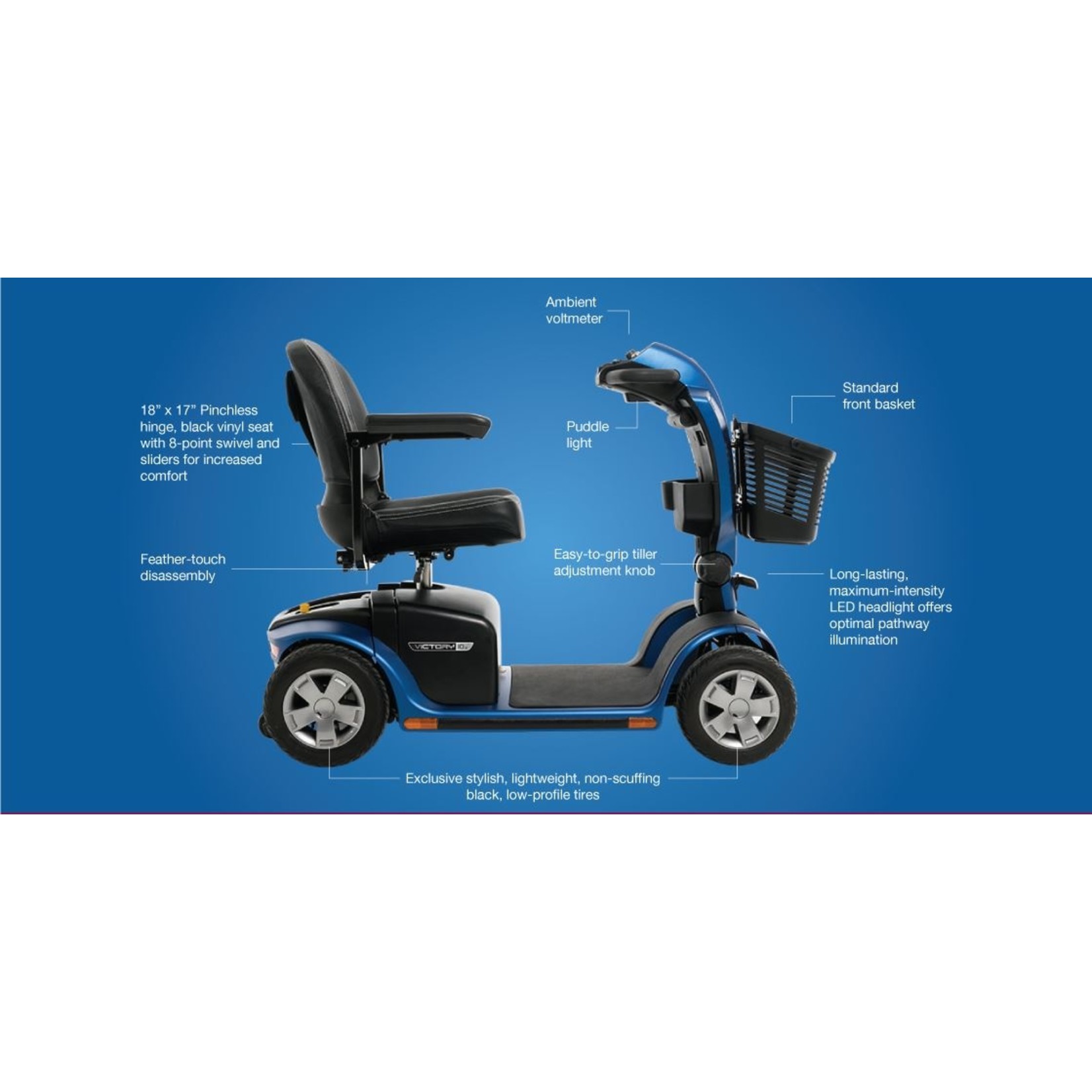 Pride Victory 10.2 4-Wheel Scooters