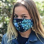 Face Cover - Reversible Peacock - Adult Med