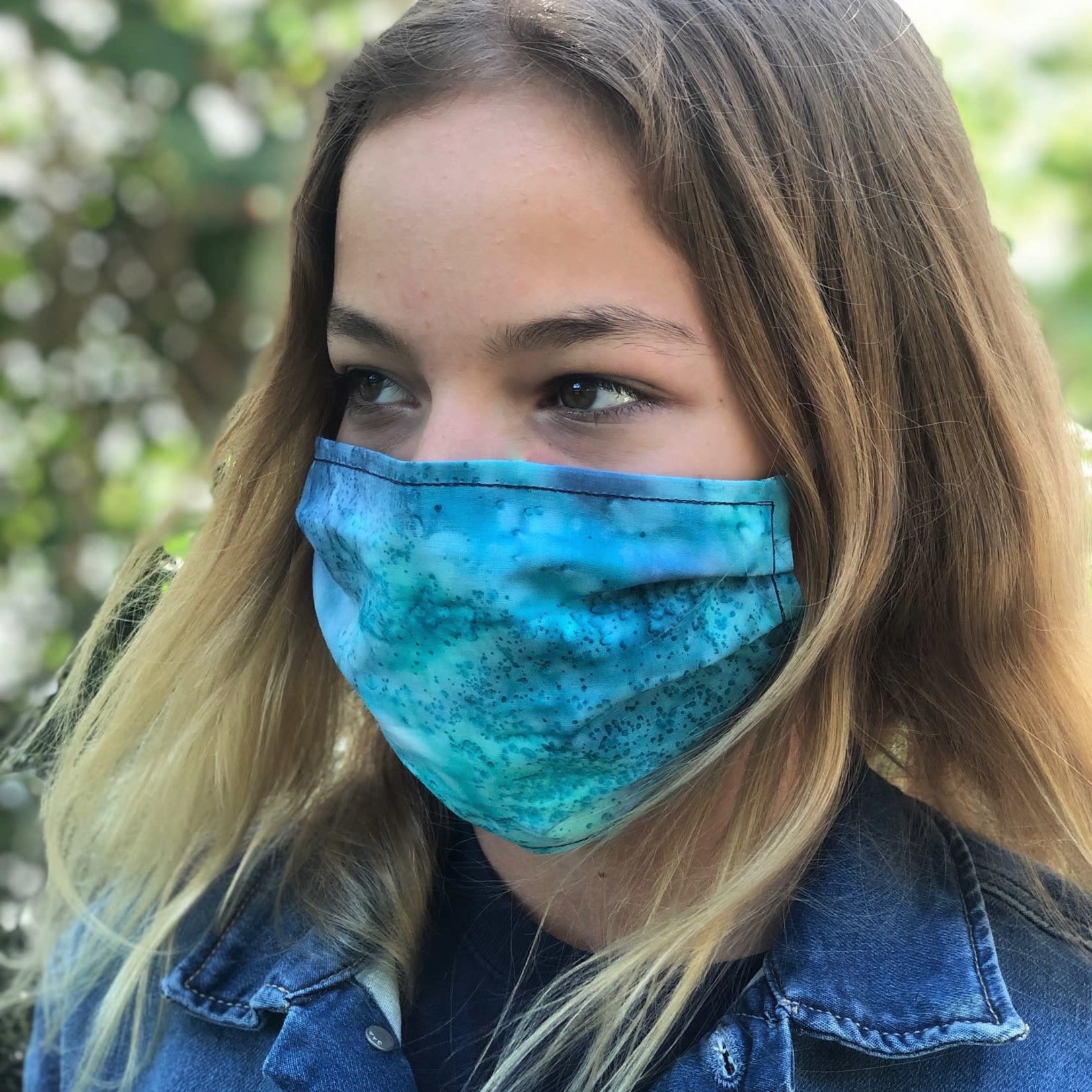 Face Cover - Reversible Peacock - Adult Med
