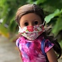 Face Cover - Reversible - DOLL 18" Floral, Pink, Polka, Dots