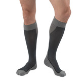 Jobst Sport Sock Knee Closed Toe 15-20 mmHg Black/Grey XL