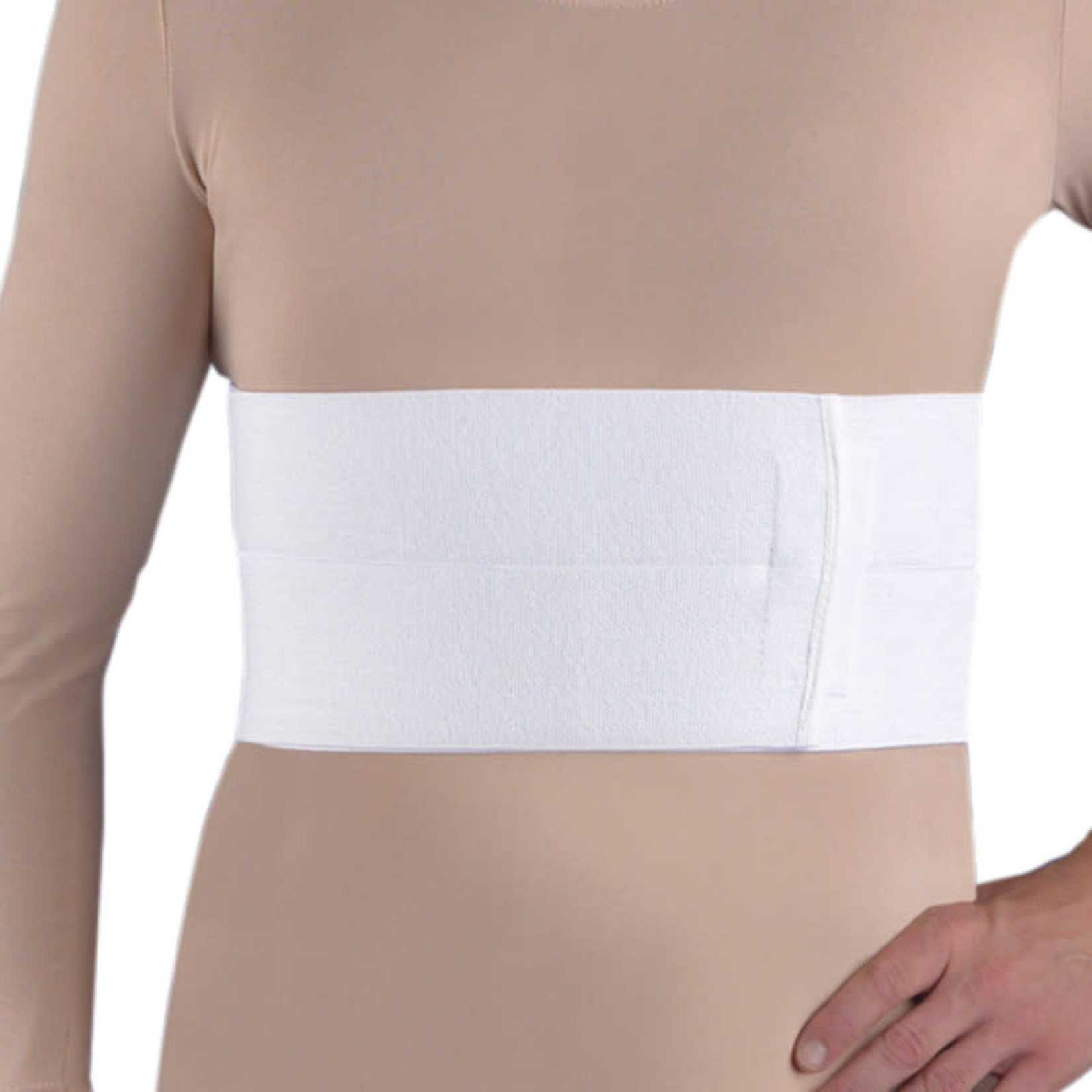 Rib Belt Two Panel Premium Male White Un product image #1