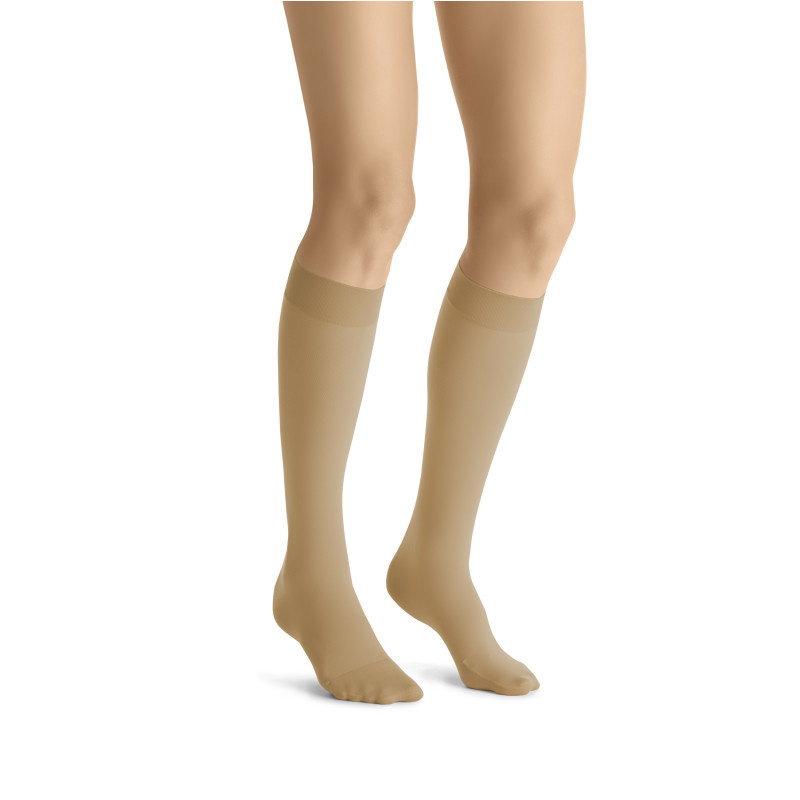 JOBST Ultrasheer Suntan Closed Toe Knee Highs 15-20mmHg NEW