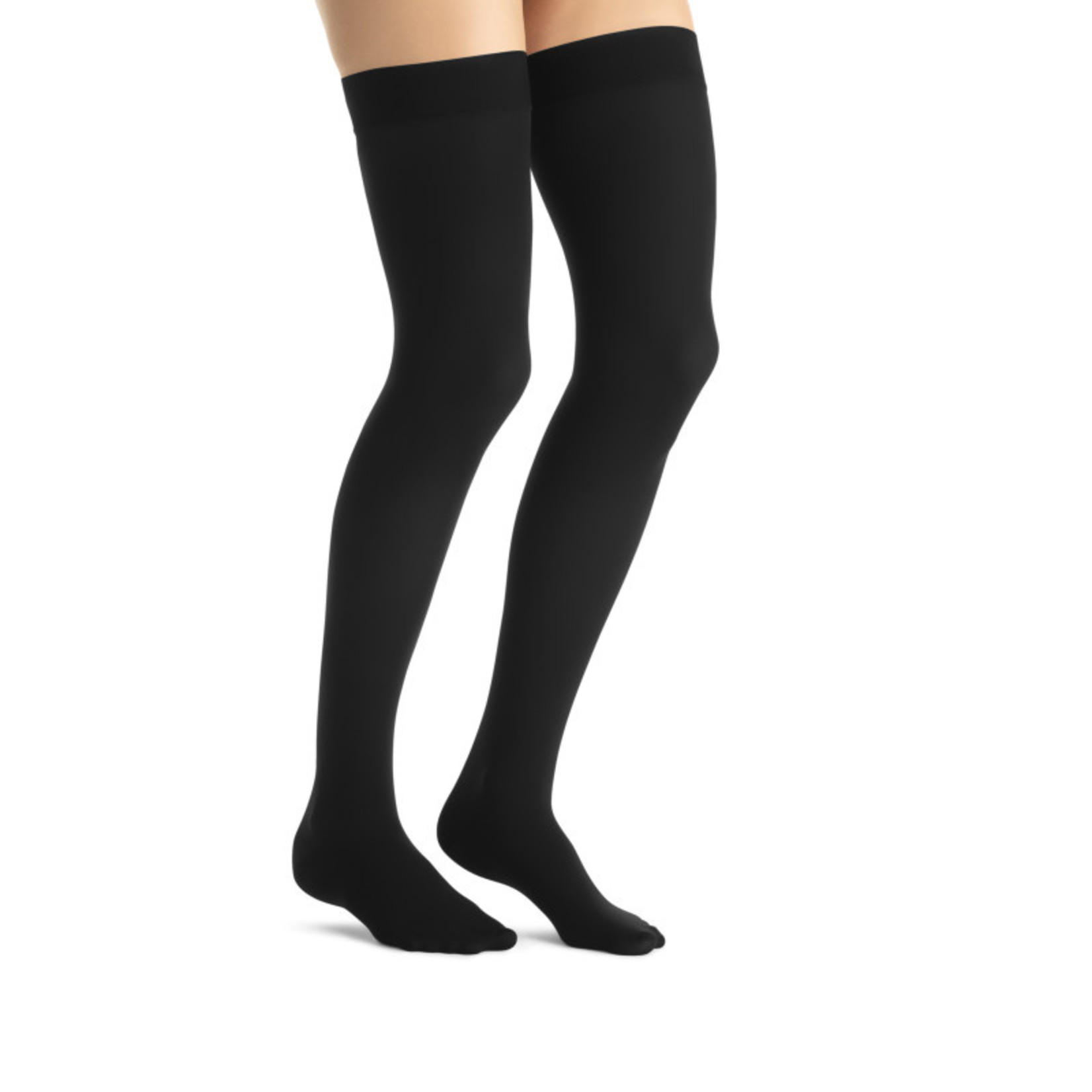 JOBST Jobst Opaque Thigh 15-20 Closed Toe Dot Classic Black Md product image #2