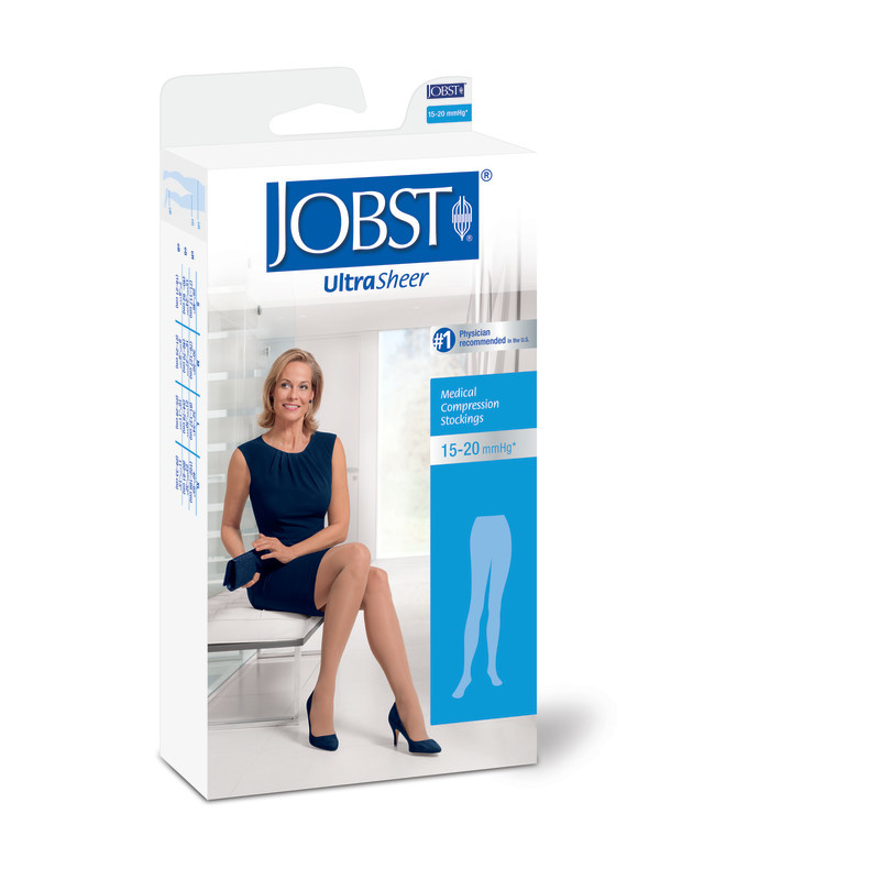 JOBST Jobst Ultrasheer Waist 15-20 mmHg Closed Toe Natural