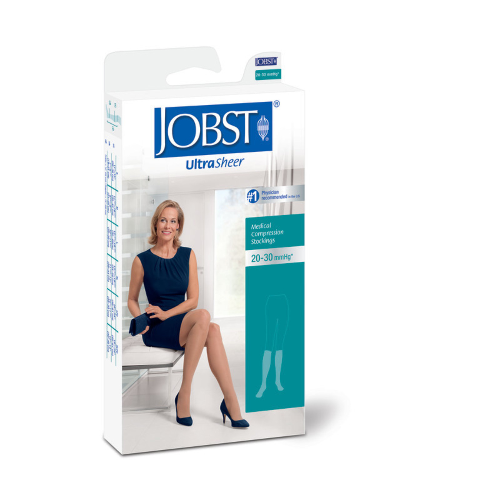 JOBST JOBST ULTRASHEER KNEE CLOSED TOE 20-30 mmHg