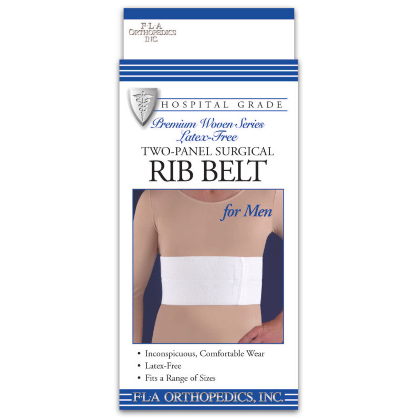 Rib Belt Two Panel Premium Male White Un product image #2