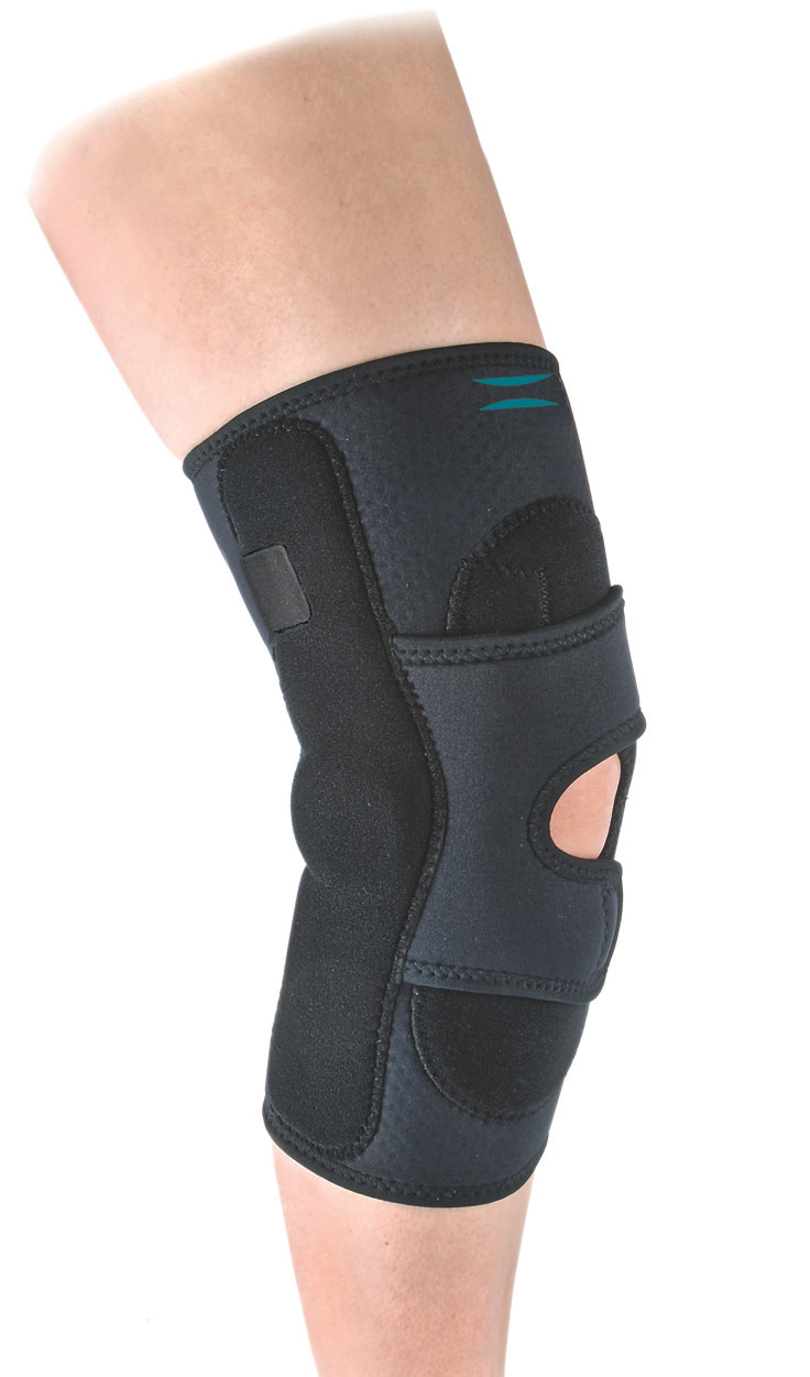 Hinged lateral j stabilizer open popliteal - Atlantic Healthcare Products