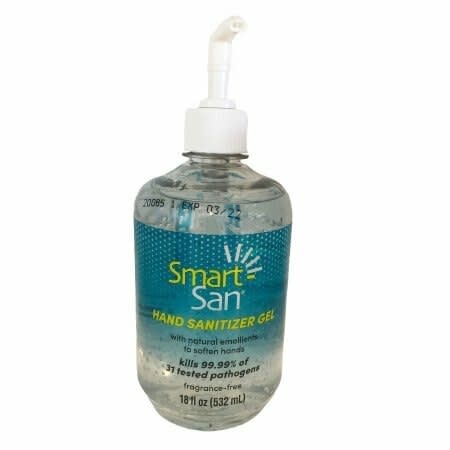 Smart San Hand Sanitizer Gel 18 FL Oz - 64%