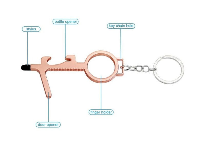 Flamingo Care Products No Touch Key Chain