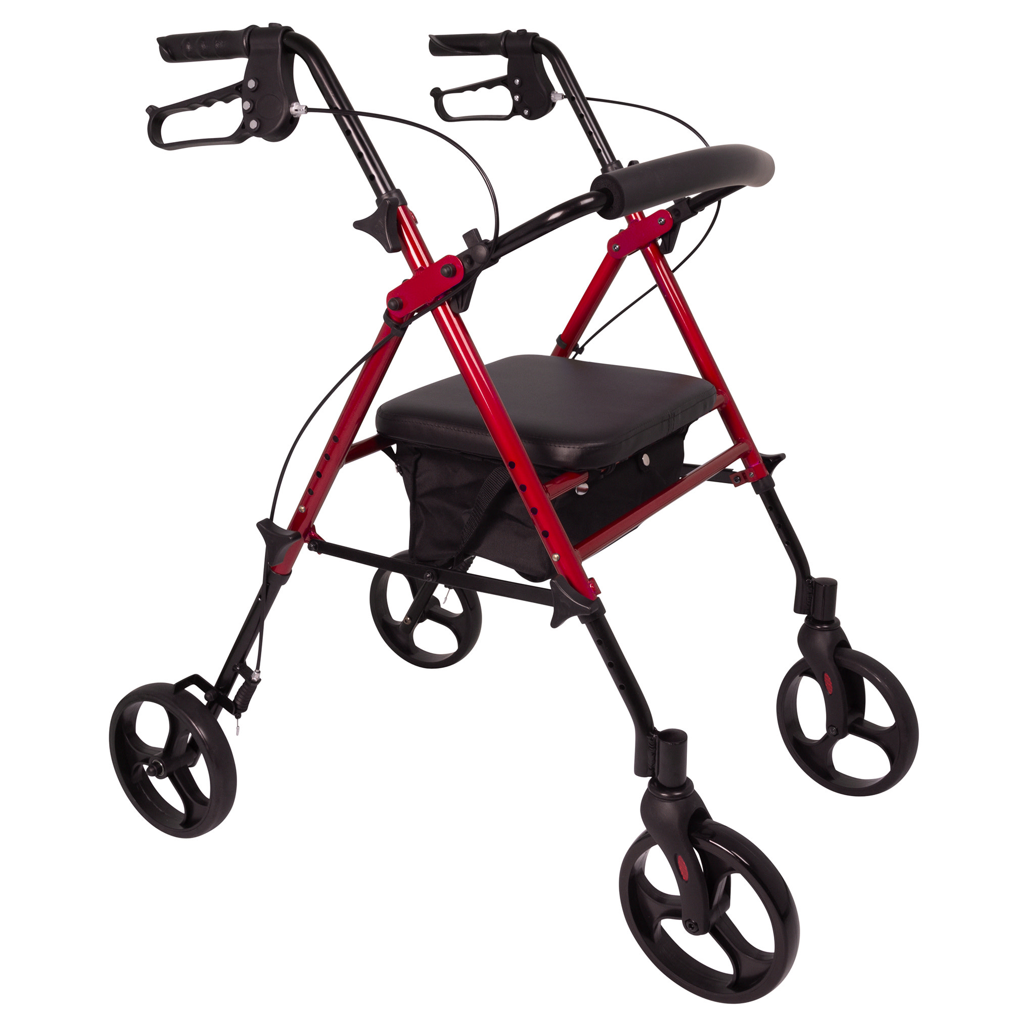 4 Wheel Walker 8'' RED - Atlantic Healthcare Products