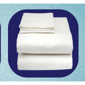 Hospital Bed Sheet Set (Flat, Fitted, Pillowcase)