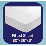Microfiber Fitted Hospital Bed Sheet - 80x36x6