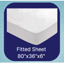 Fitted Hospital Bed Sheet - 80x36x6