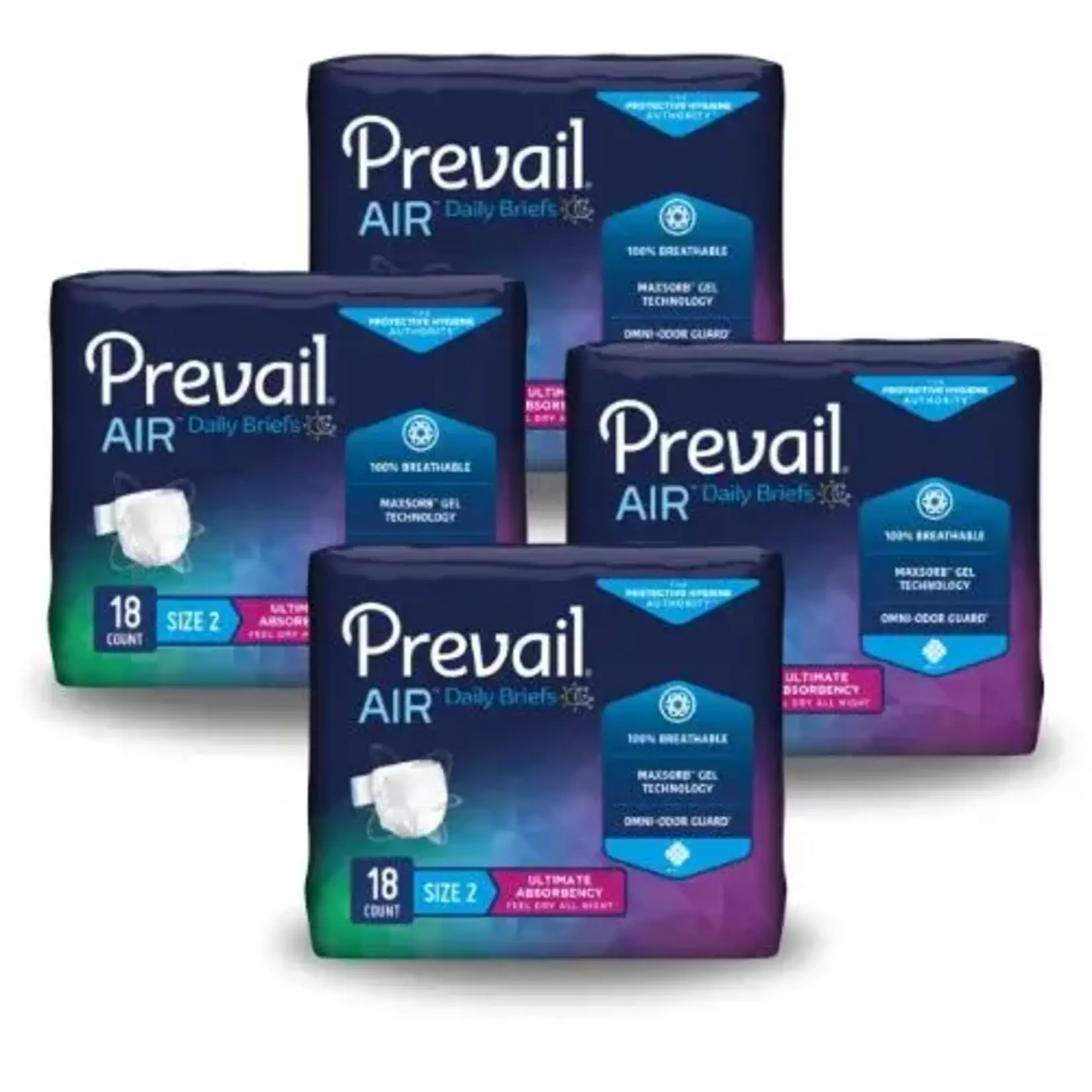 Unisex Incontinence Brief Prevail Air Plus