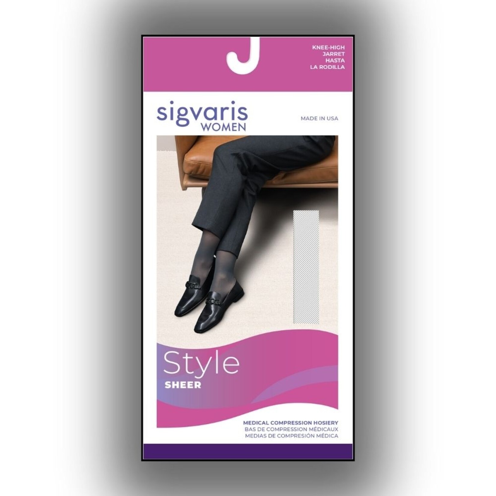 SIGVARIS Women's Style Sheer Calf 20-30 mmHg